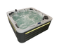 sideview of CX-6 Hot tub with water and lighting