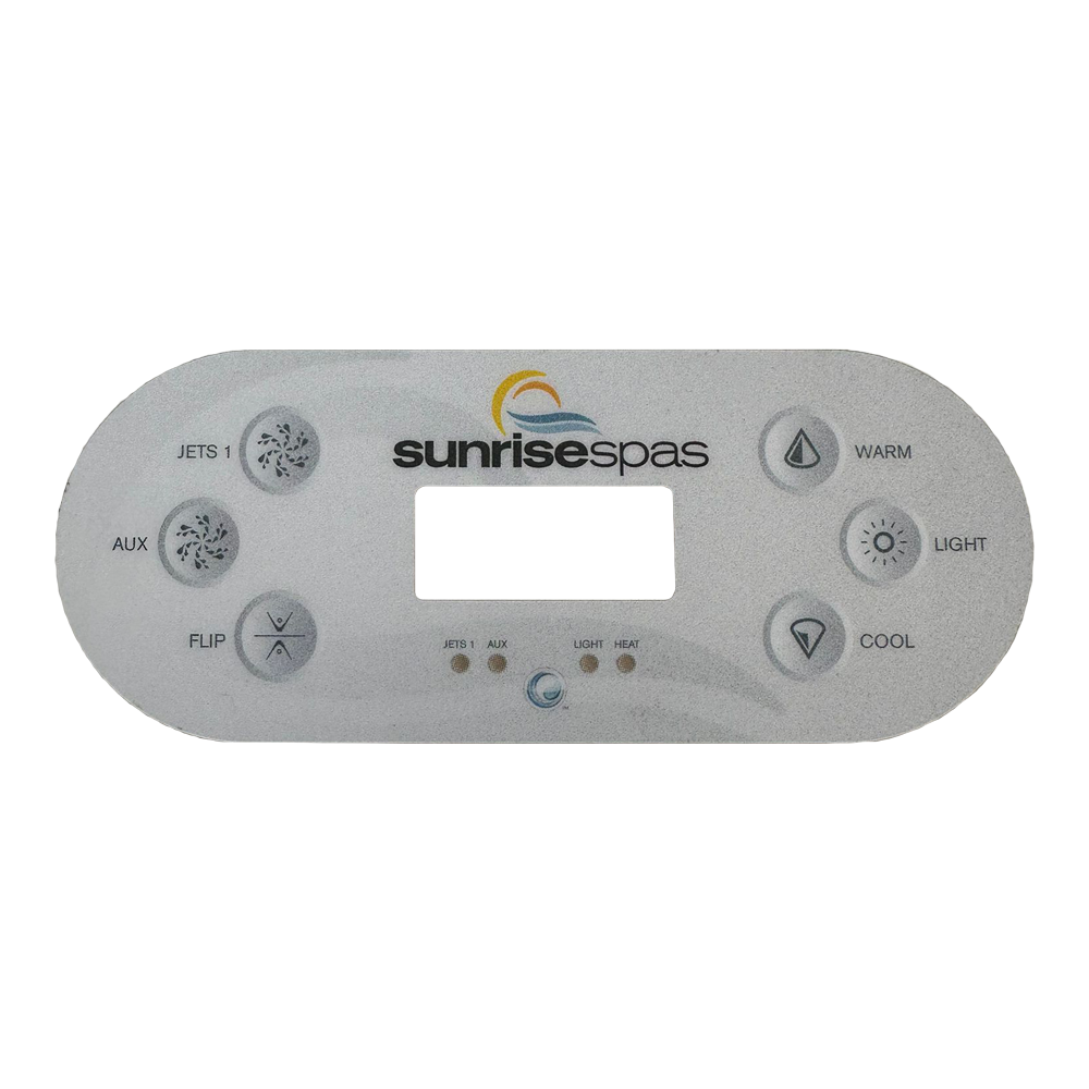 Sunrise Spas TP600 Topside Control Panel Overlay