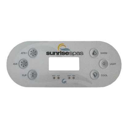 Sunrise Spas TP600 Topside Control Panel Overlay