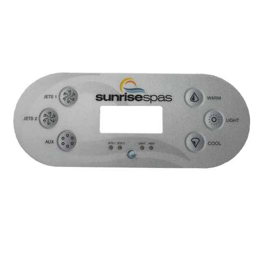 Sunrise Spas TP600 Topside Control Panel Overlay